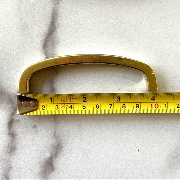 Vintage Mid Century Brass Cabinet Pulls, set of 12 - Picture 3 of 5